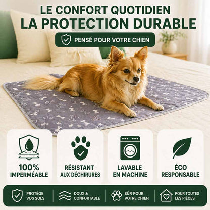 Tapis hygiénique, absorbant et lavable