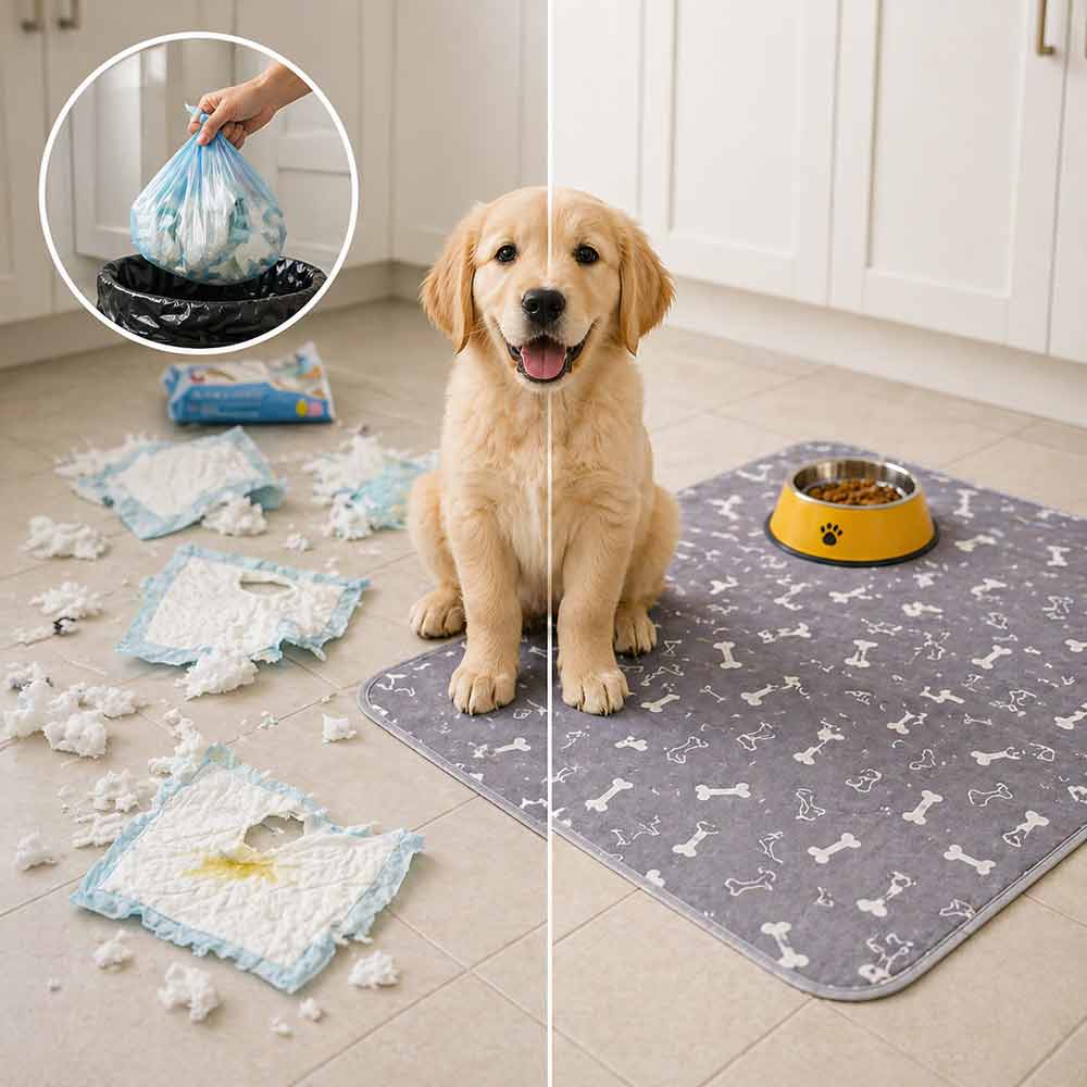 Tapis hygiénique, absorbant et lavable
